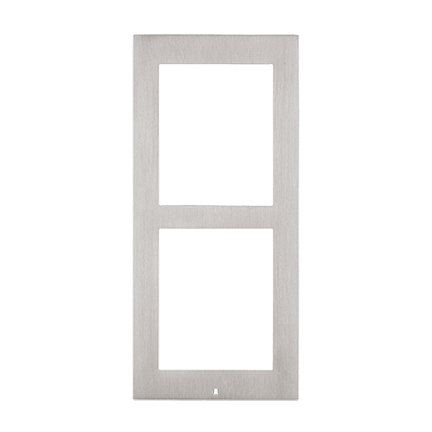 Zennio GetFace IP - Opbouw installatieframe - 2 modules (RVS)