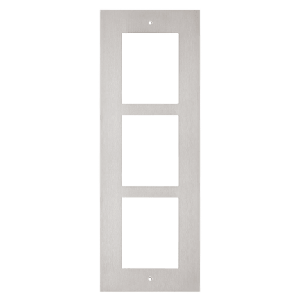Zennio GetFace IP - Inbouw Installatieframe - 3 Modules (RVS)