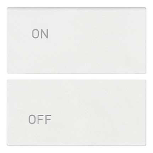 Vimar Arké - 2 demi-boutons 2M (ON/OFF - Blanc)