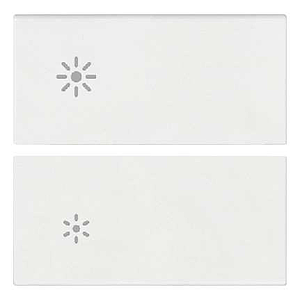 Vimar Arké - 2 demi-boutons 2M (Luminosité - Blanc)