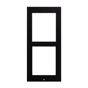 Zennio GetFace IP - Cadre de finition en saillie - 2 modules (noir)