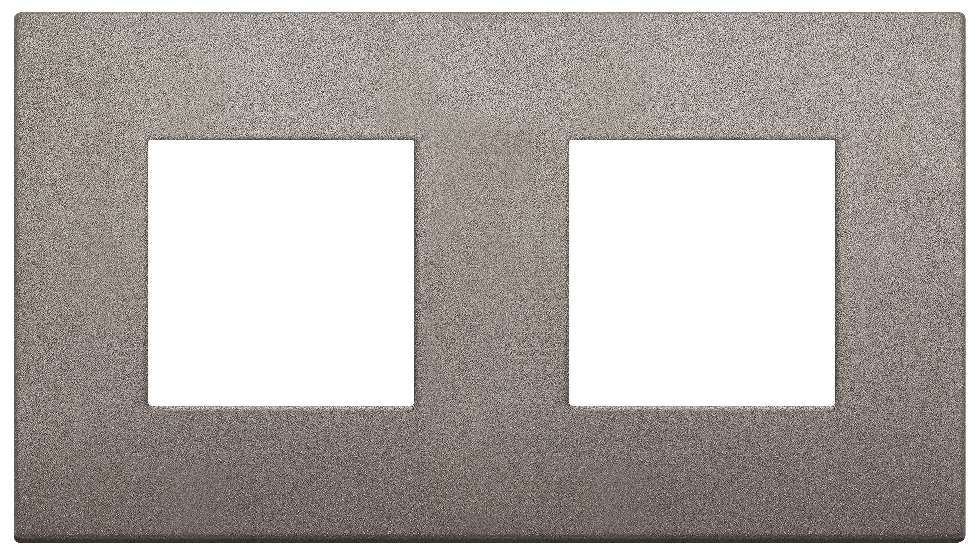 Vimar Arké Classic - Metal-Color 4M - 2+2x71 (Metaal - Mat titanium)