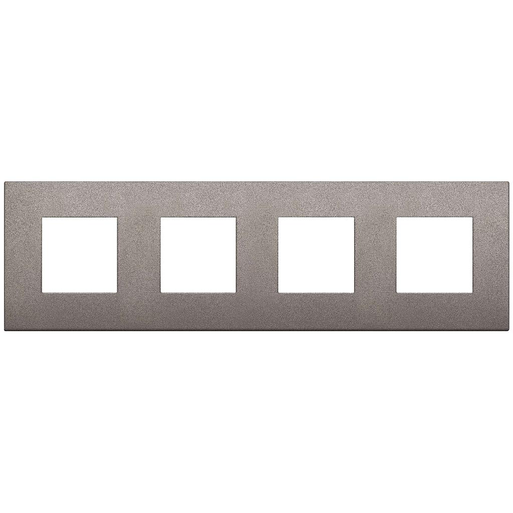 Vimar Arké Classic - Metal-Color 8M - 2+2+2+2x71 (Metaal - Mat titanium)
