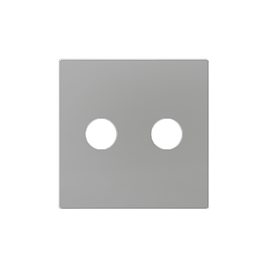 Zennio ZS55 - RCA centraalplaat (Zilver) - VPE=10
