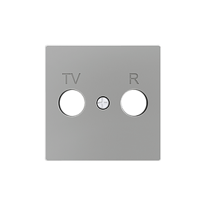 Zennio ZS55 - TV-R/SAT centraalplaat (Zilver) - VPE=10