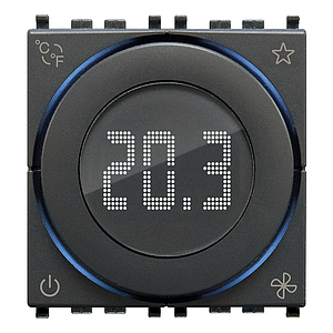 Vimar KNX - Draaithermostaat 2M (Grijs)