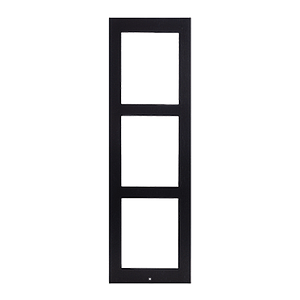 Zennio Getface IP - Opbouw installatieframe - 3 modules (Zwart)