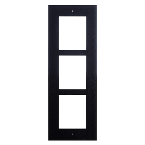 Zennio Getface IP - Inbouw installatieframe - 3 modules (Zwart)