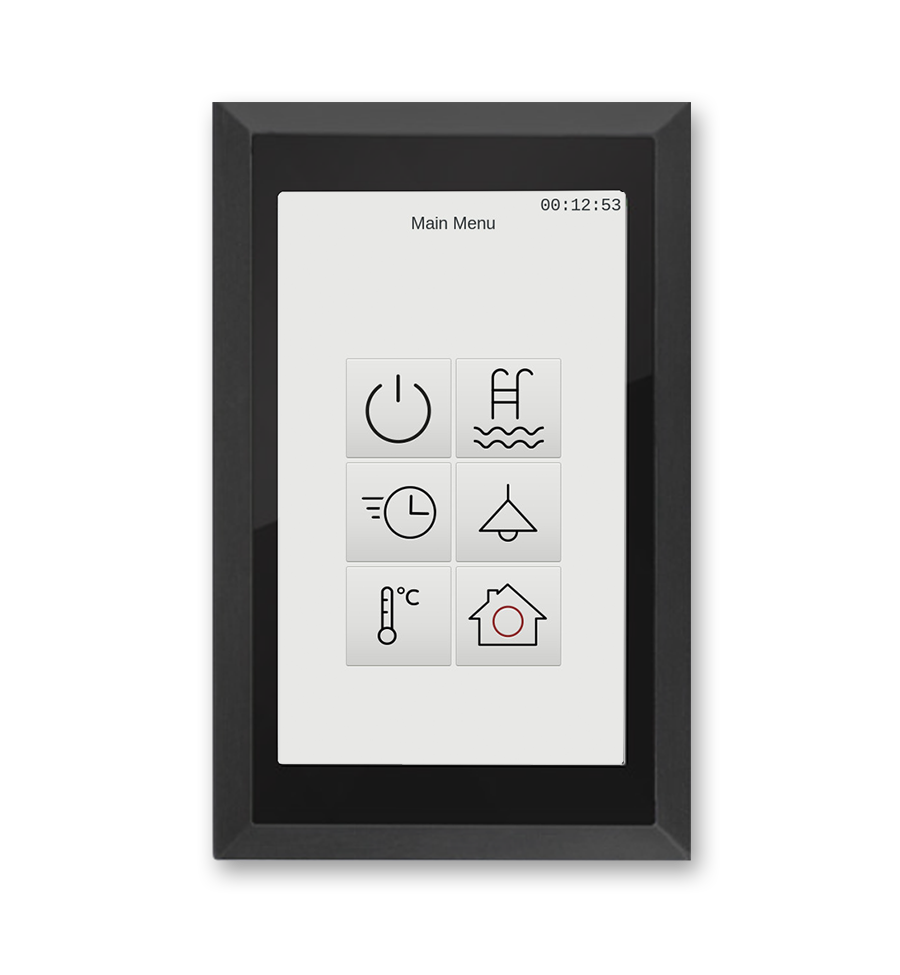 Arcus-EDS Touch_IT AC4 - 4,3&quot; (Aluminium, geborsteld geannodiseerd- zwart)