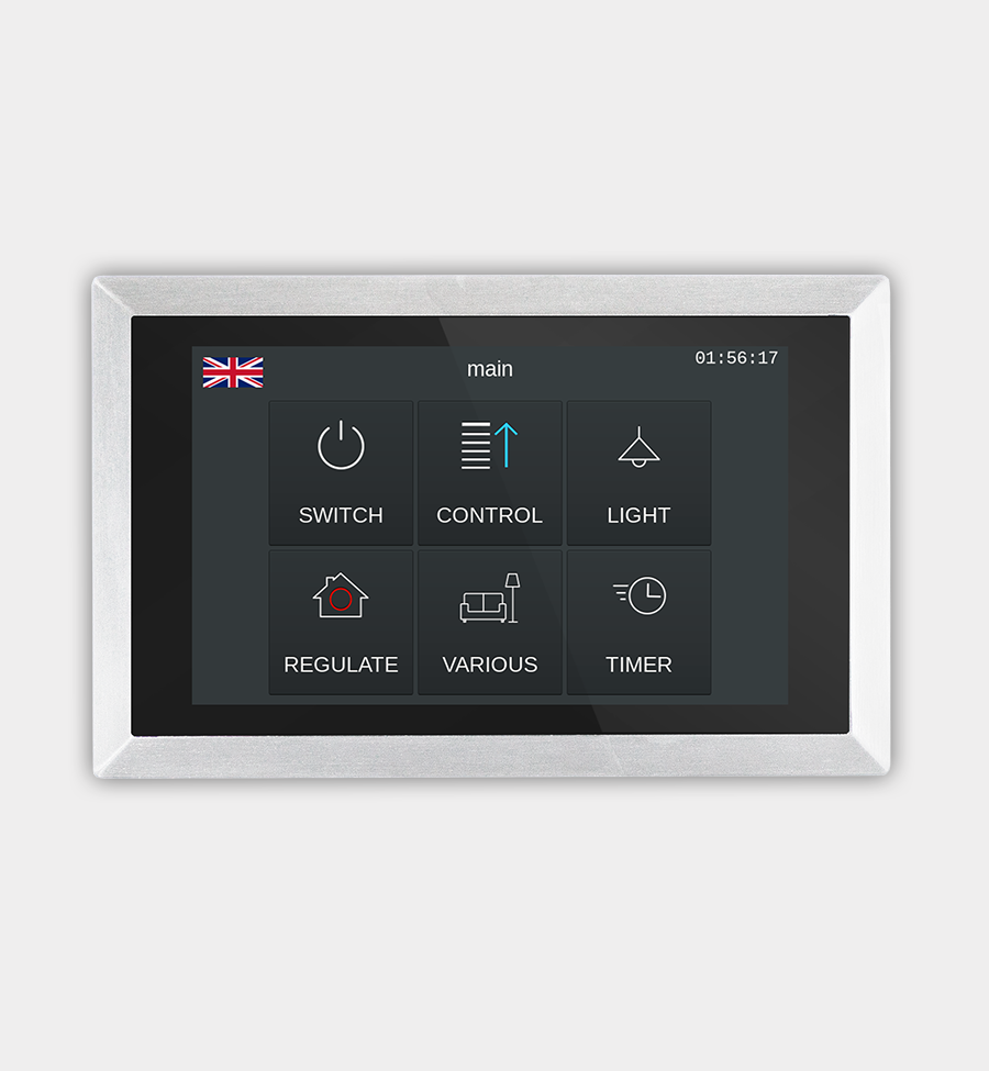 Arcus-EDS Touch_IT AC4 - 4,3&quot; (Aluminium, geborsteld geannodiseerd- zilver)