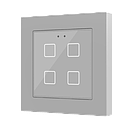 Zennio Flat 55 X4 v2 (Argenté)