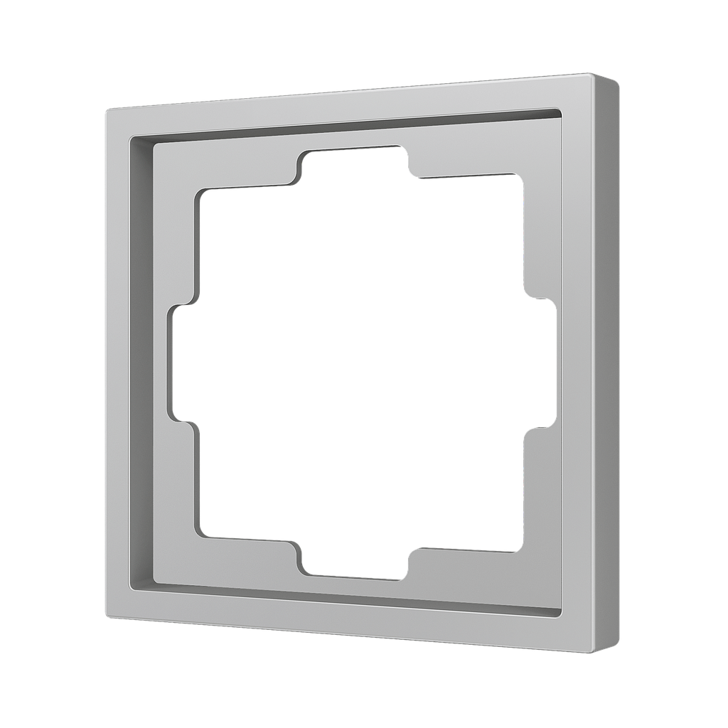 Zennio ZS70 - Plaque de recouvrement 1M (Argent)