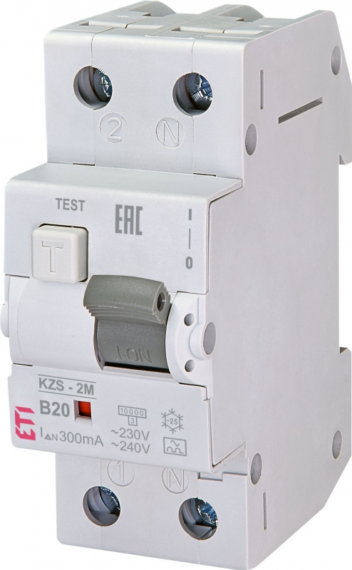 ETI ASTI - Disjoncteur différentiel KZS-2M B20/03 - A